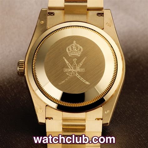 sultan of oman rolex day date|How to invest in a Rolex watch with a rare “khanjar” dial .